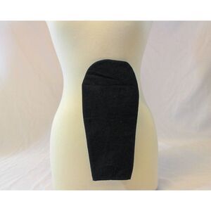 Open Bottom Black Flannel Ostomy Bag Cover Stoma Colostomy Pouch